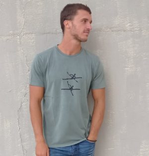Cala camiseta remos caqui hecha en España calaalicante 30 aniversario
