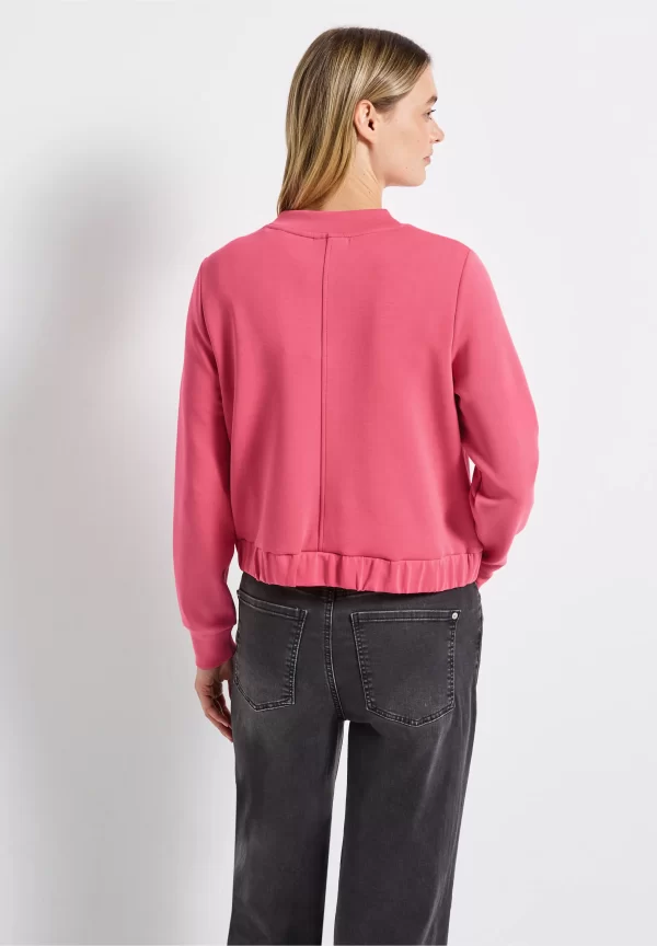 Chaqueta con Efecto Seda Rosa