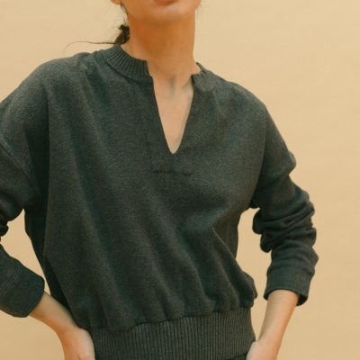 Jersey Blouse Grey