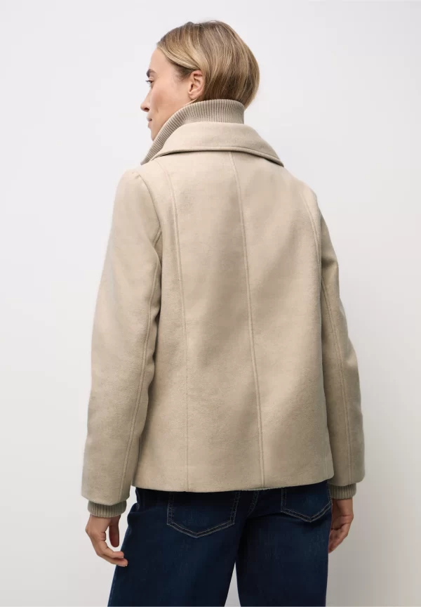 Chaqueta Tipo Cabaña Arena Suave