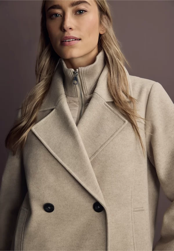 Chaqueta Tipo Cabaña Arena Suave