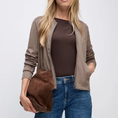 Chaqueta Efecto Terciopelo Visón