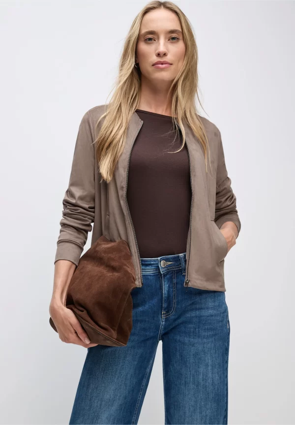 Chaqueta Efecto Terciopelo Visón