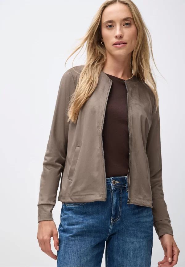Chaqueta Efecto Terciopelo Visón