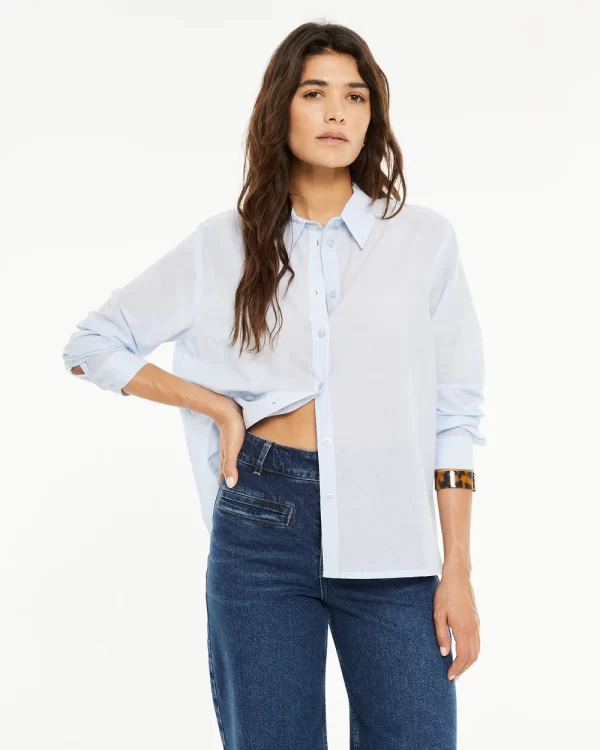 Camisa Chambray Azul