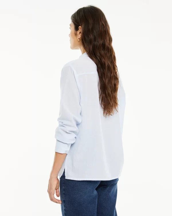 Camisa Chambray Azul