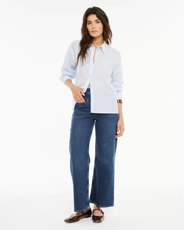 Camisa Chambray Azul
