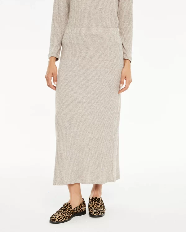 Falda Canalé Lúrex Beige
