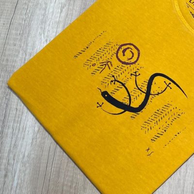 Camiseta Lizard Ocre