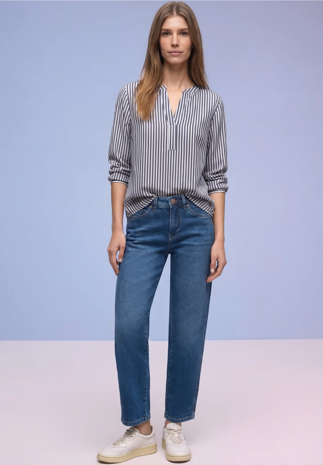 Túnica de Rayas Azules