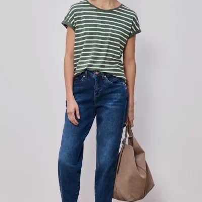 Camiseta de Rayas Verde