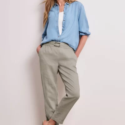 Pantalón de Lino Beige