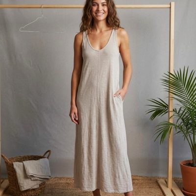 Vestido Tirantes Piedra