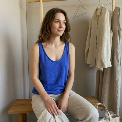 Camiseta Tirantes Azul