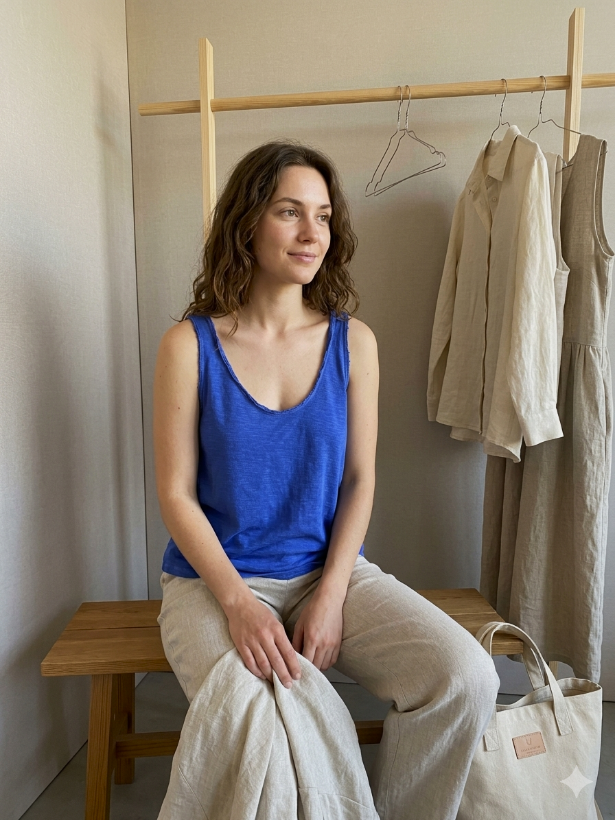 Camiseta Tirantes Azul