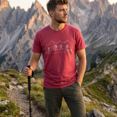 Camiseta On Walk Roja