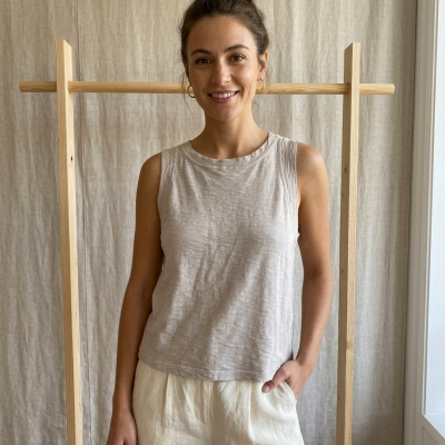 Camiseta Sin Mangas Piedra