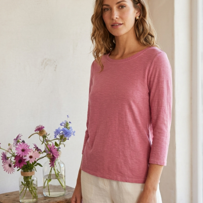 Camiseta C/Barca Rosado