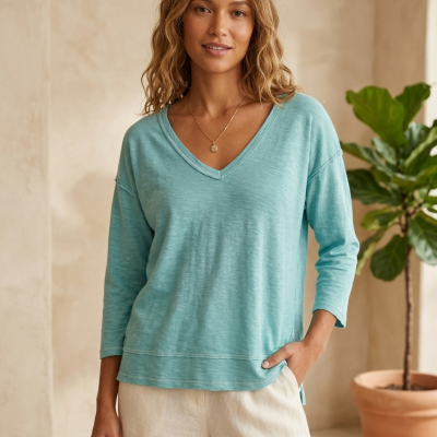 Camiseta Manga Larga Pico Agua