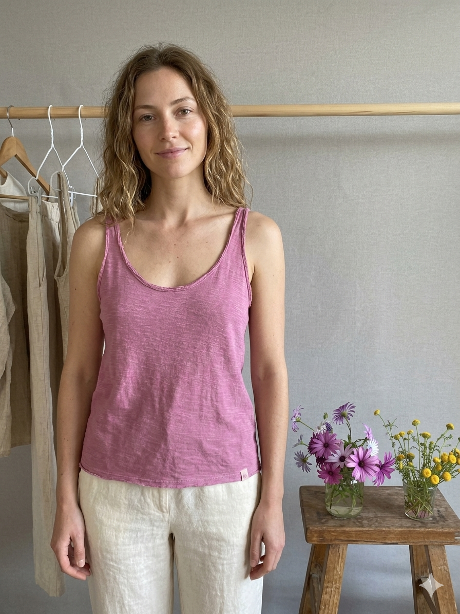 Camiseta Tirantes Rosa