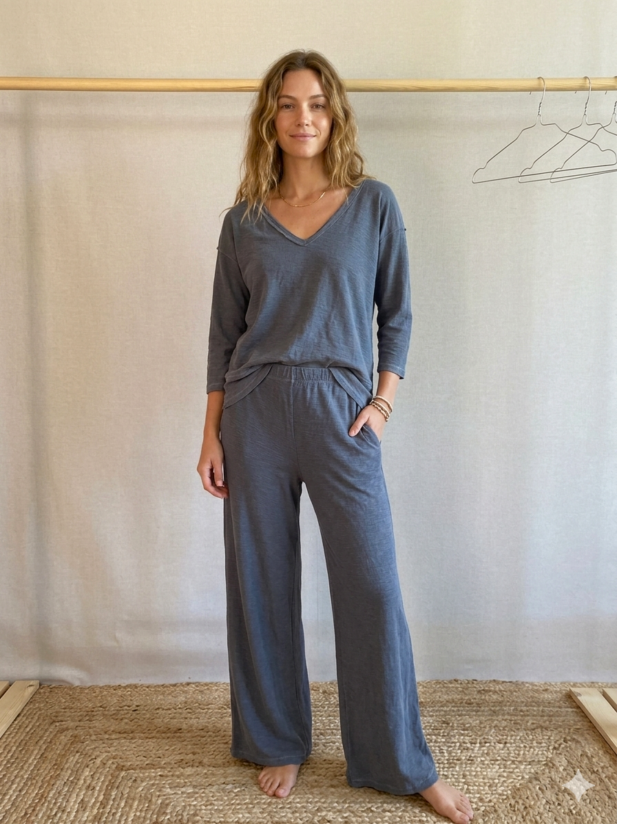 Camiseta Manga Larga Pico Antracita