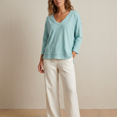 Camiseta Manga Larga Pico Agua