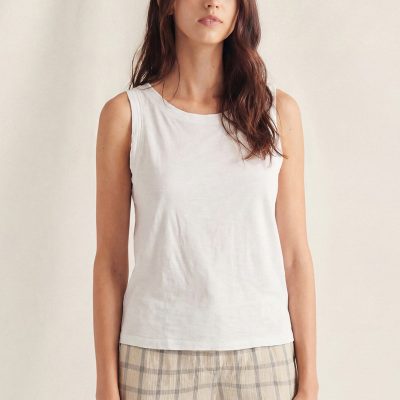 Camiseta Sin Mangas Blanca