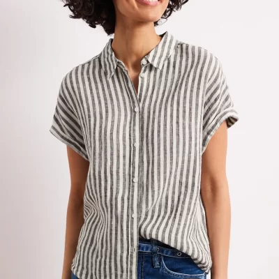 Blusa de Rayas Marrón