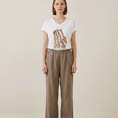 Pantalón Fit Taupe
