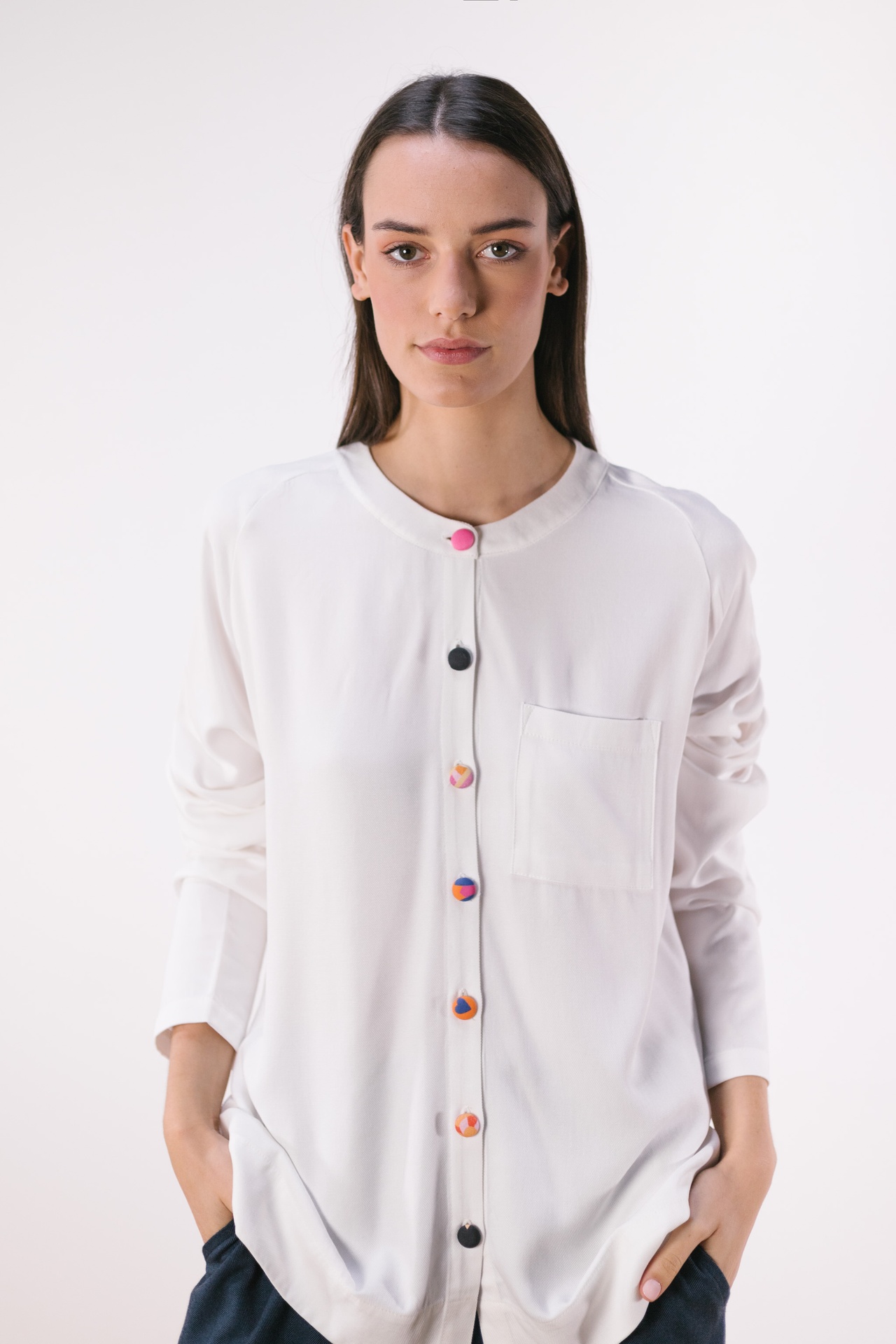 Blusa Botones de Colores