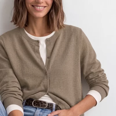 Chaqueta de Punto Ámbar Lijado
