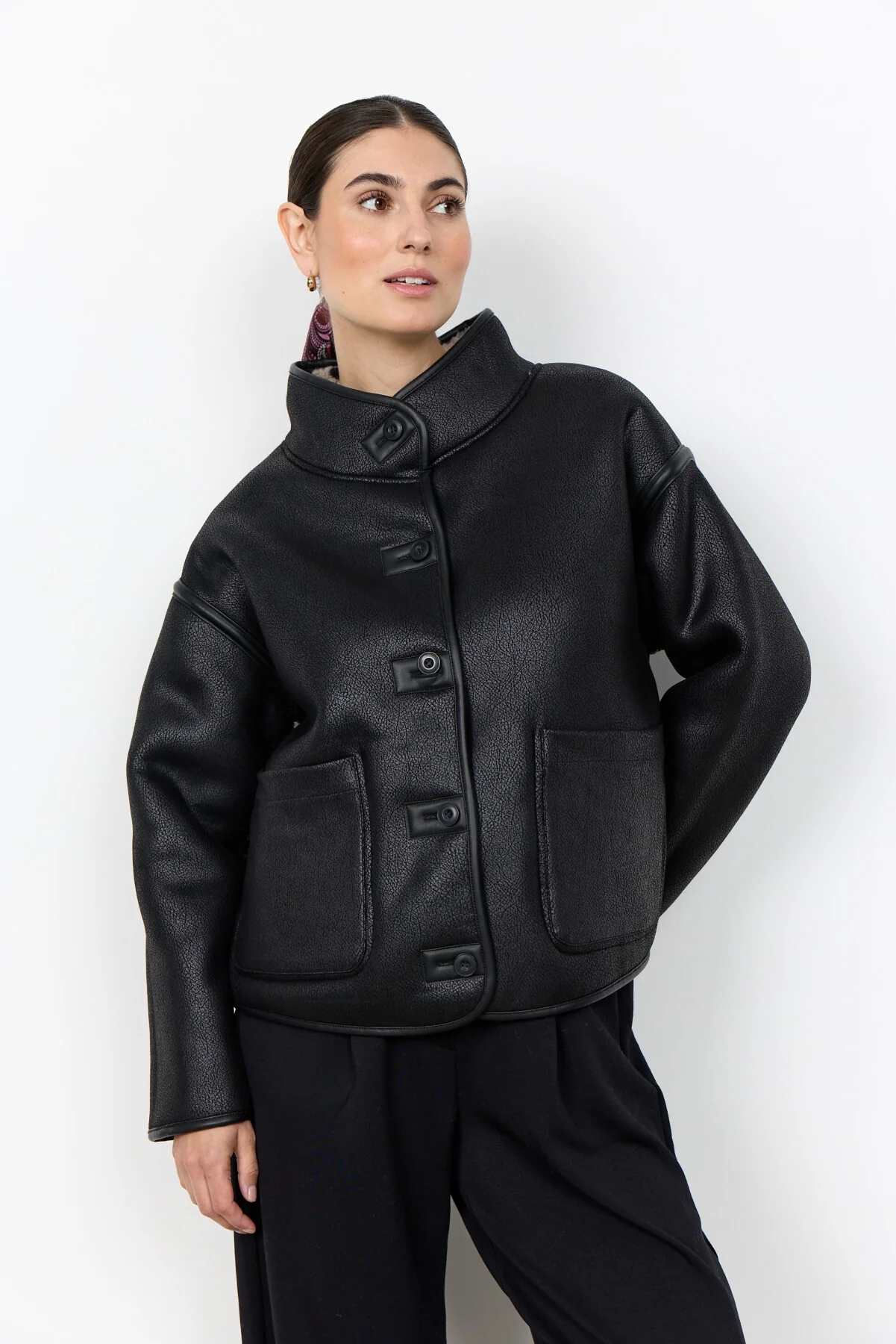 Chaqueta Negra Reversible