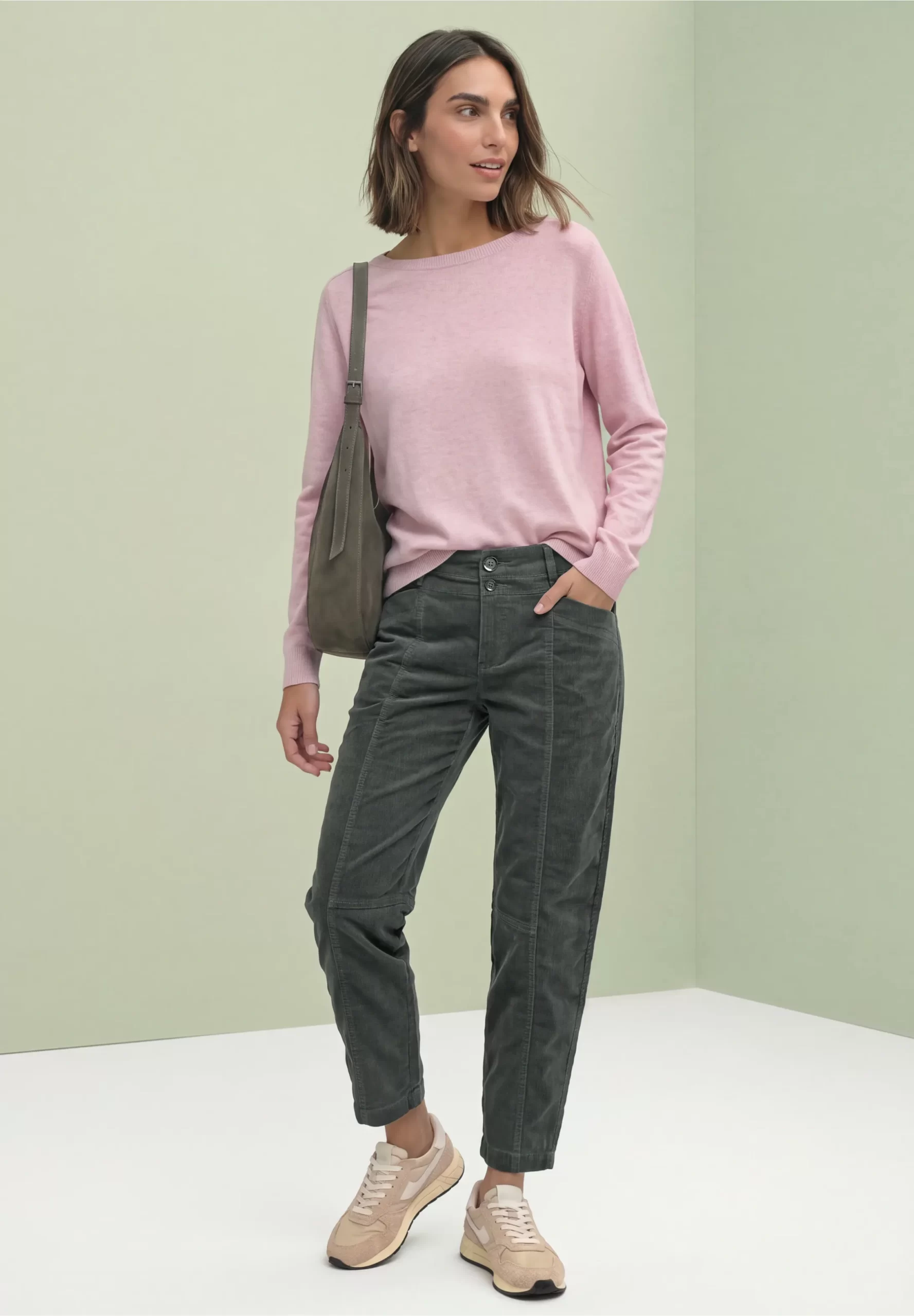 Pantalon de Pana Verde Aterciopelado