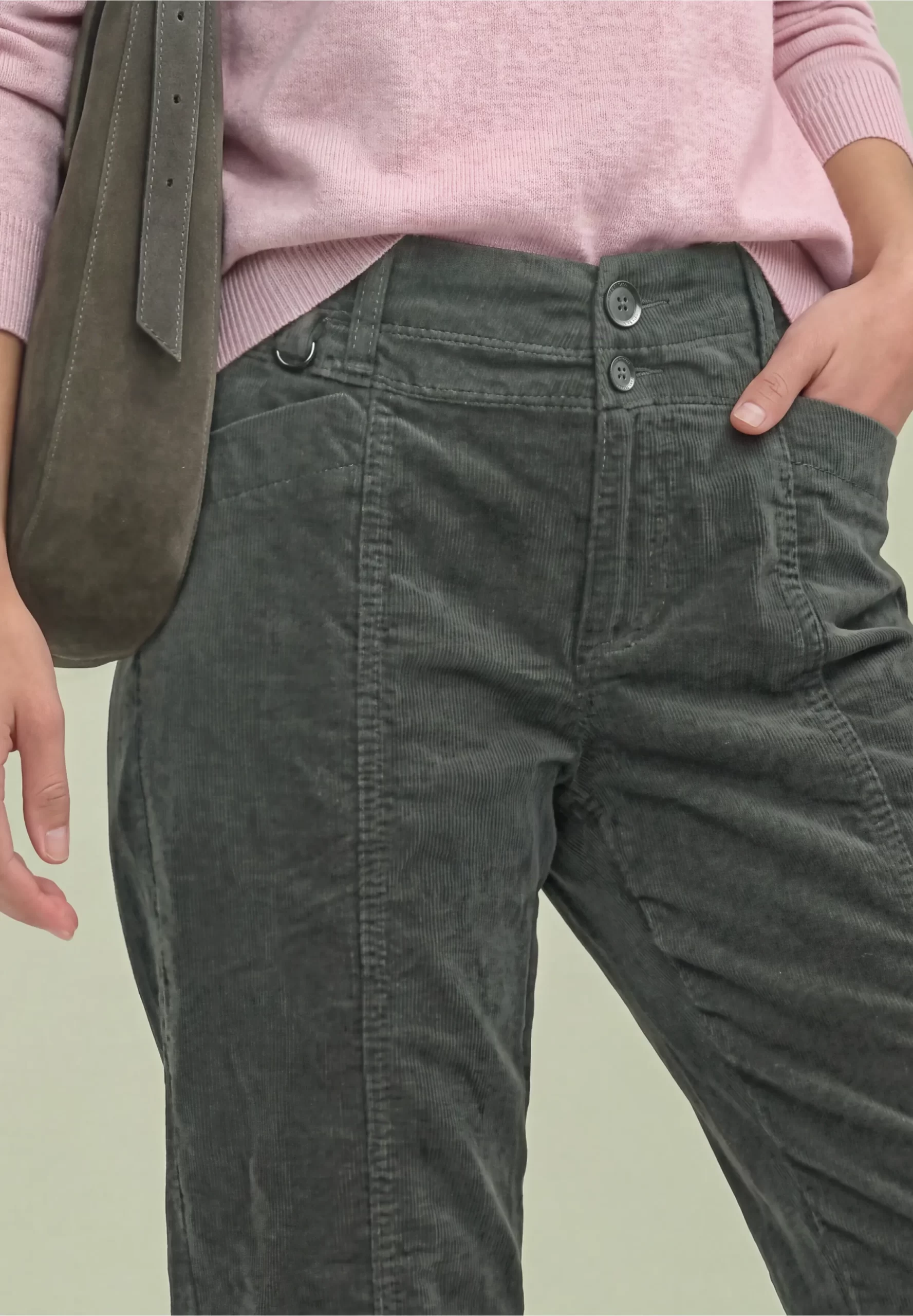 Pantalon de Pana Verde Aterciopelado