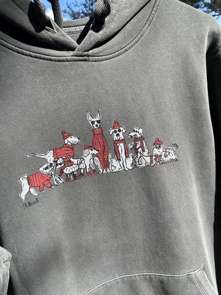 Sudadera Dogs Gris Medio