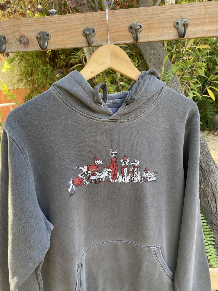 Sudadera Dogs Gris Medio
