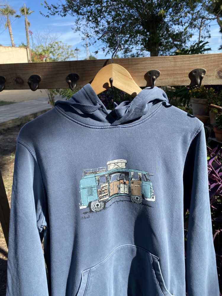 Sudadera Split Bus Azul Noche