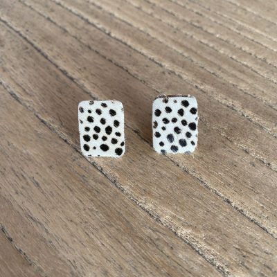 Pendientes Piel Topos