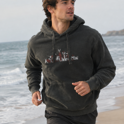 Sudadera Dogs Gris Medio