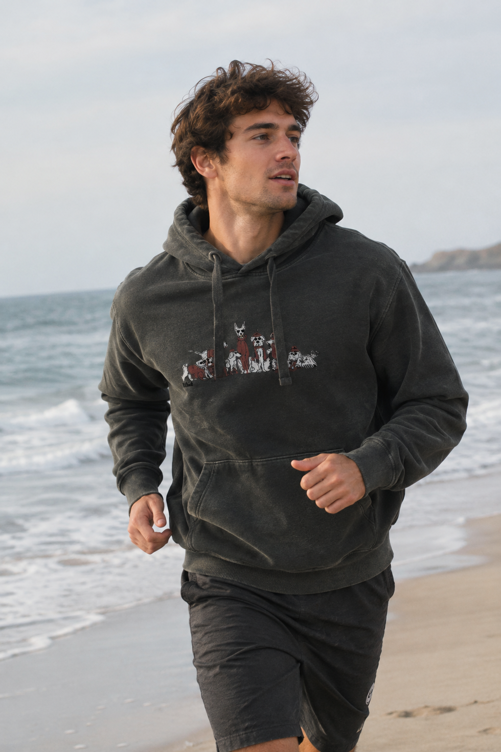 Sudadera Dogs Gris Medio