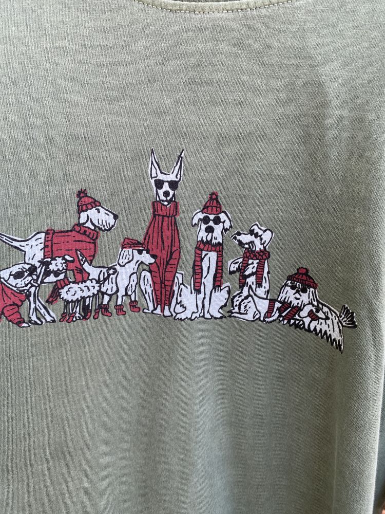 Camiseta M/L Dogs Gris Medio