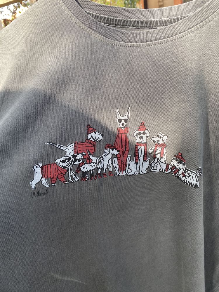 Camiseta M/L Dogs Gris Medio