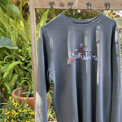 Camiseta M/L Dogs Gris Medio